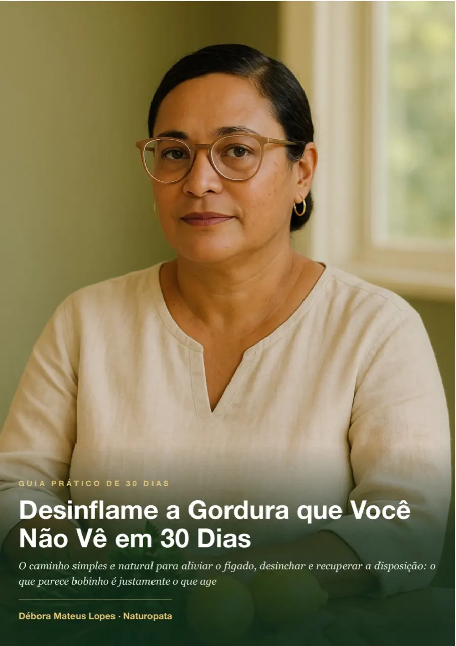 Capa do guia Desinflame a Gordura que Você Não Vê em 30 Dias